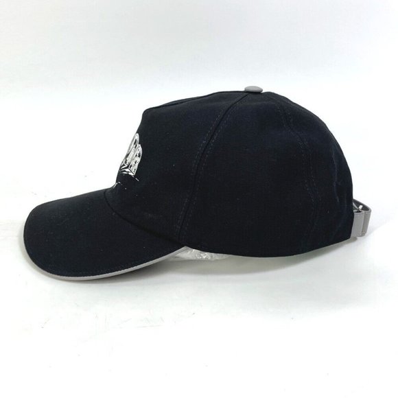 Dior 243C904I4511 Logo print hat cap baseball cap cotton Black main image 3